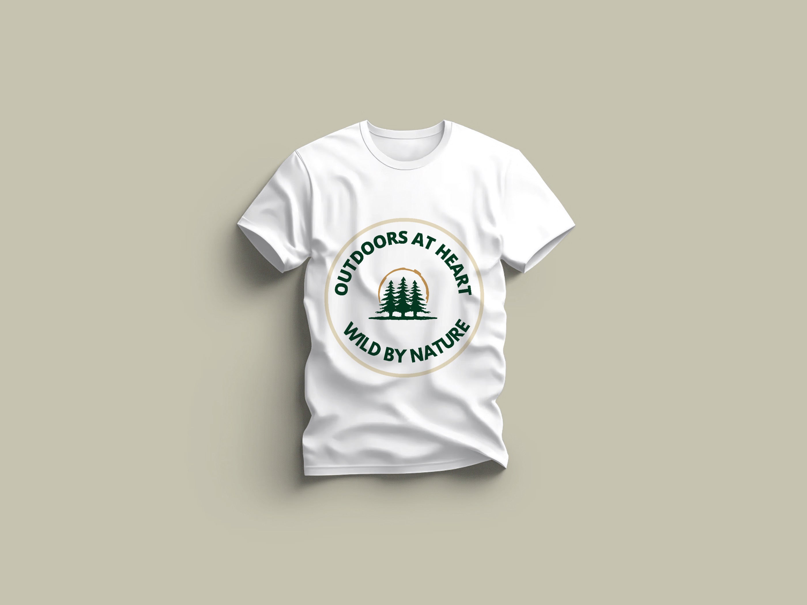 Outdoors At Heart – Wild By Nature – Unisex Softstyle Tee