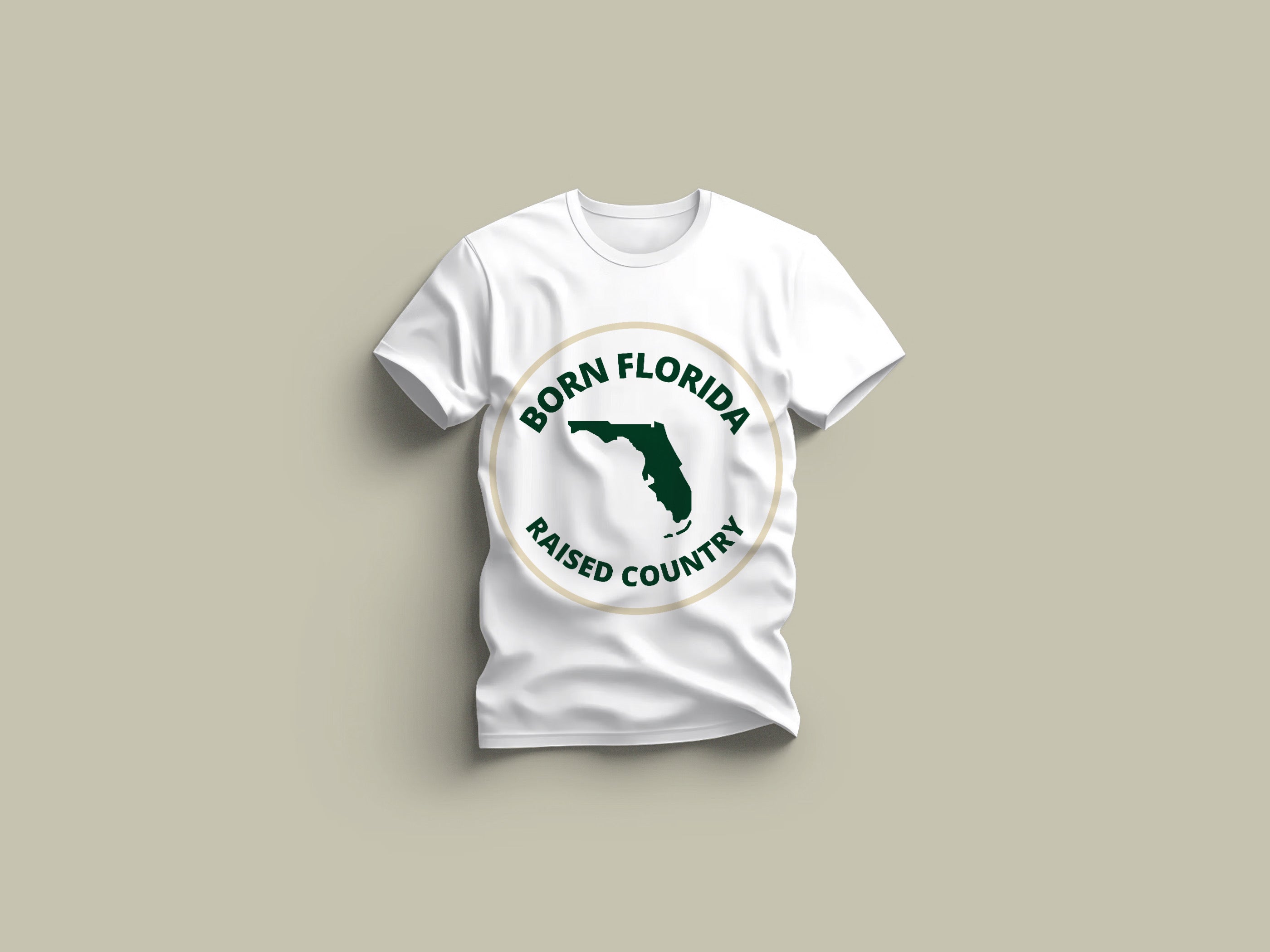 Born Florida. Raised Country – Unisex Softstyle Tee